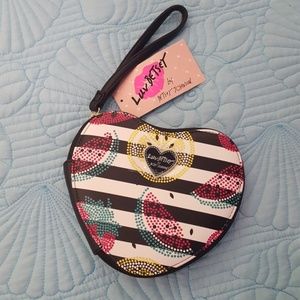 Betsey Johnson Heart Wristlet